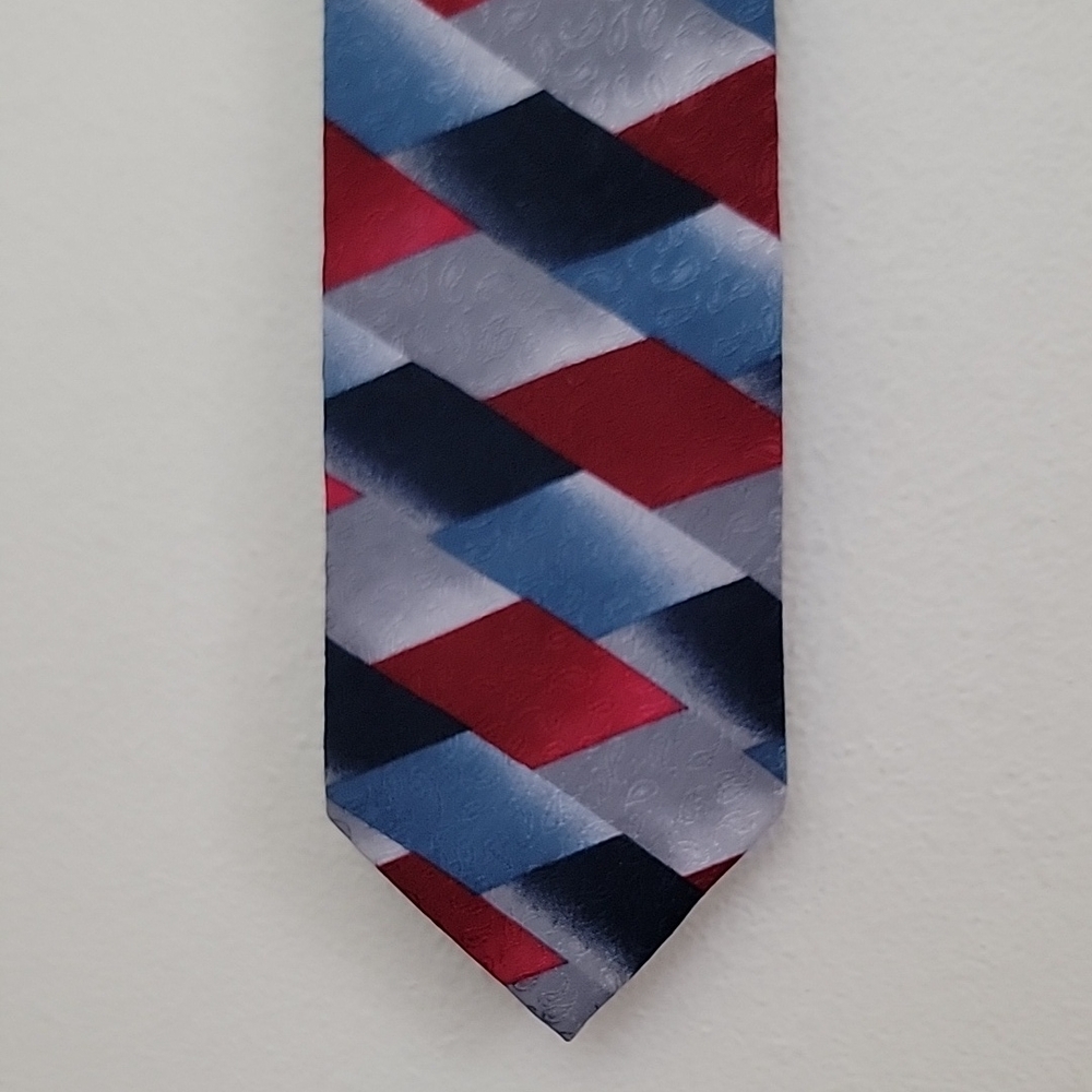 Men's Multicolor Geometric Tie